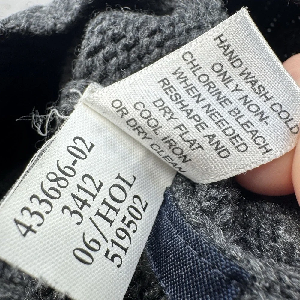 Banana Republic Lambswool Cashmere Knit Henley Pullover Sweater‎ Men's Sz Large